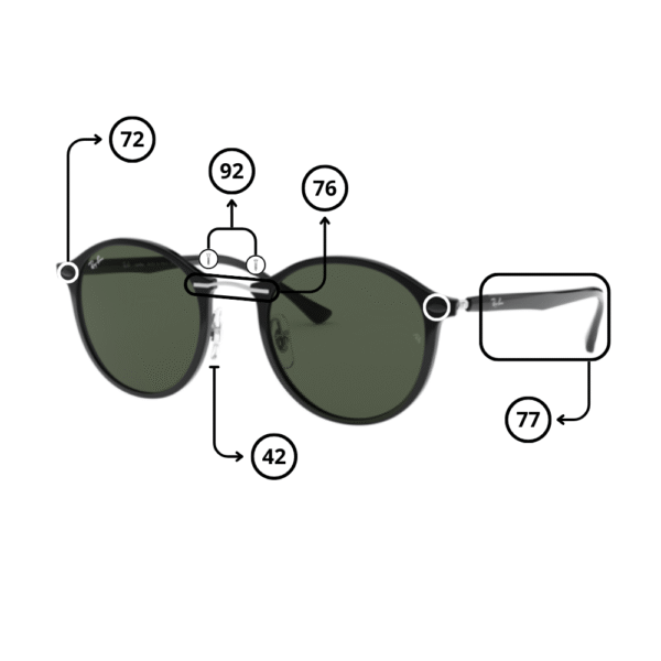 Peças de reposição Ray-Ban 4242