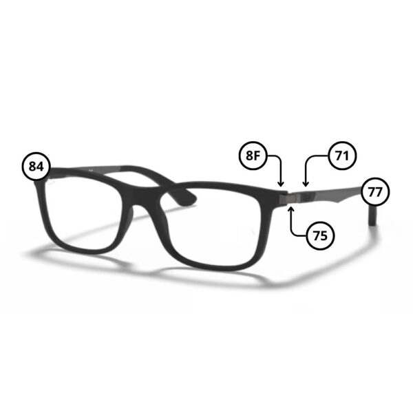 Peças de reposição Ray-Ban Junior 1549 Originais