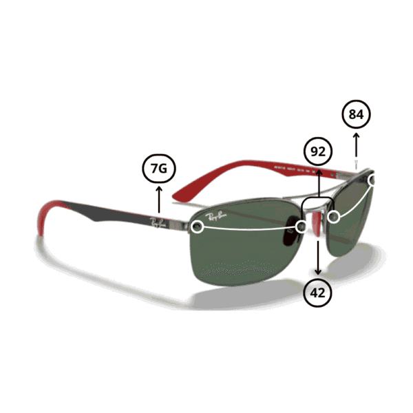 Peças de reposição Ray-Ban 3617M Originais