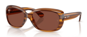Ray-Ban RB4101 JACKIE OHH, cor 820/C5 · Listrado vermelho havana