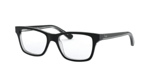 Ray-Ban RY1536, cor 3529 · Preto sobre transparente