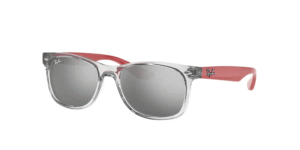 Ray-Ban RJ9052S JUNIOR NEW WAYFARER, cor 70636g transparente cinzento