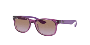 Ray-Ban RJ9052S JUNIOR NEW WAYFARER, cor 706468 transparente fuxia