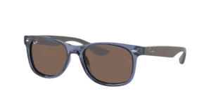 Ray-Ban RJ9052S JUNIOR NEW WAYFARER, cor 706873 transparente azul