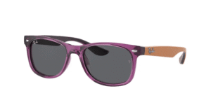 Ray-Ban RJ9052S JUNIOR NEW WAYFARER, cor 706987 transparente violeta