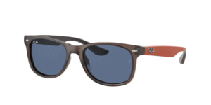 Ray-Ban RJ9052S JUNIOR NEW WAYFARER, cor 707180 transparente castanho