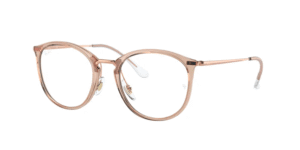 Ray-Ban RX7140, cor 8124 · Trasparent castanho claro