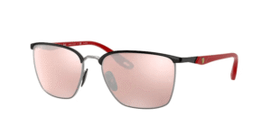 Ray-Ban RB3673M, cor F060h2 preto sobre prateado