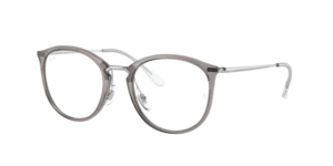 Ray-Ban RX7140, cor 8125 · Trasparent cinzento