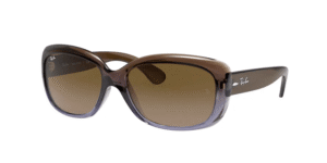 Ray-Ban RB4101 JACKIE OHH, cor 860/51 castanho degradé lilac