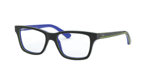 Ray-Ban RY1536, cor 3600 · Cinzento escuro sobre azul