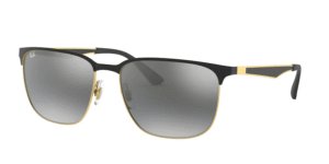 Ray-Ban RB3569, cor 187/88 preto sobre arista