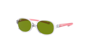Ray-Ban RJ9187S, cor 7082/2 transparente violeta claro