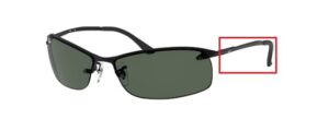 Hastes originais Ray-Ban RB3183, cor 006 · Preto