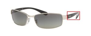 Hastes originais Ray-Ban RB3364, cor 003 · Prateado