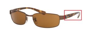 Hastes originais Ray-Ban RB3364, cor 014 · Castanho