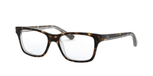Ray-Ban RY1536, cor 3602 · Havana escuro sobre transparente