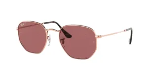 Ray-Ban RB3548N HEXAGONAL, cor 9202af rosa dourado