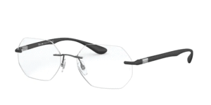 Ray-Ban RX8765, cor 1128 · Mate escuro gunmetal