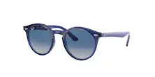 Ray-Ban RJ9064S, cor 70624l transparente azul