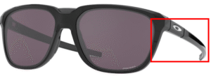 Hastes originais Oakley OO9420 Anorak, cor 01 · Preto polido