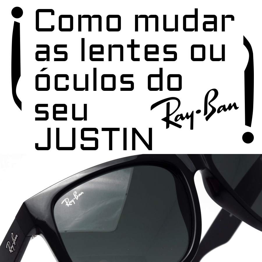 ¿Cómo cambiar los cristales o lentes de tus Ray-Ban 4165 JUSTIN?