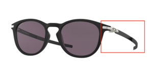Hastes originais Oakley OO9439 Pitchman R, cor 01 · Preto acetinado