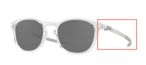 Hastes originais Oakley OO9439 Pitchman R, cor 02 · Transparente polido