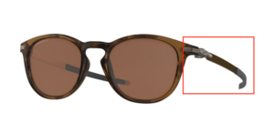 Hastes originais Oakley OO9439 Pitchman R, cor 06 · Castanho tartaruga