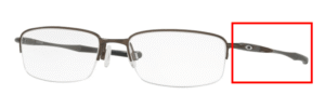 Hastes originais Oakley OO3102 Clubface, cor 03 · Pewter