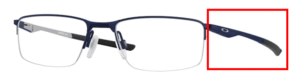 Hastes originais Oakley OO3218 Socket 5.5, cor 03 · Mate midnight