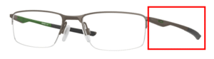 Hastes originais Oakley OO3218 Socket 5.5, cor 02 · Acetinado pewter