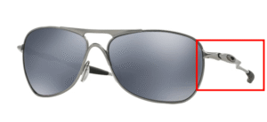 Hastes originais Oakley OO4060 Crosshair, cor 06 · Lead