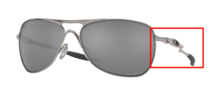 Hastes originais Oakley OO4060 Crosshair, cor 22 · Lead