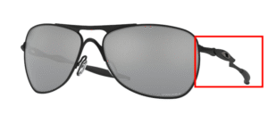 Hastes originais Oakley OO4060 Crosshair, cor 23 · Preto mate
