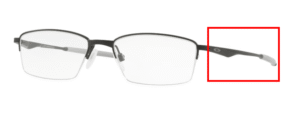 Hastes originais Oakley OO5119 Limit Switch 0.5, cor 01 · Preto acetinado