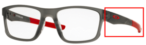 Hastes originais Oakley OO8078 Hyperlink, cor 05 · Cinzento acetinado smoke