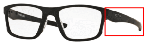 Hastes originais Oakley OO8078 Hyperlink, cor 01 · Preto acetinado