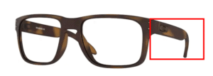 Hastes originais Oakley OO8156 Holbrook Rx, cor 02 · Castanho mate tartaruga