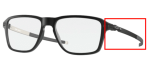 Hastes originais Oakley OO8166 Wheel House, cor 01 · Preto acetinado