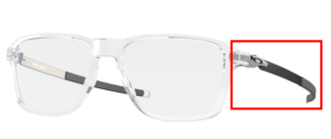 Hastes originais Oakley OO8166 Wheel House, cor 02 · Transparente polido