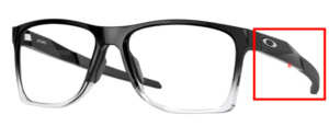 Hastes originais Oakley OO8173 Activate, cor 04 · Preto polido fade