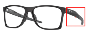 Hastes originais Oakley OO8173 Activate, cor 01 · Preto acetinado