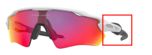 Hastes originais Oakley OO9001 Radar Ev Xs Path, cor 18 · Branco mate
