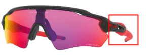 Hastes originais Oakley OO9001 Radar Ev Xs Path, cor 06 · Preto mate