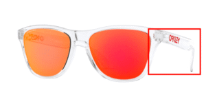 Hastes originais Oakley OO9006 Frogskins XS, cor 19 · Transparente polido