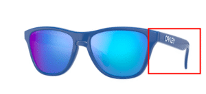 Hastes originais Oakley OO9006 Frogskins XS, cor 25 · Sapphire