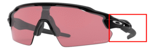 Hastes originais Oakley OO9211 Radar Ev Pitch, cor 18 · Preto polido