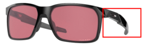 Hastes originais Oakley OO9460 Portal X, cor 02 · Preto polido