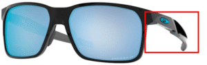 Hastes originais Oakley OO9460 Portal X, cor 04 · Preto polido